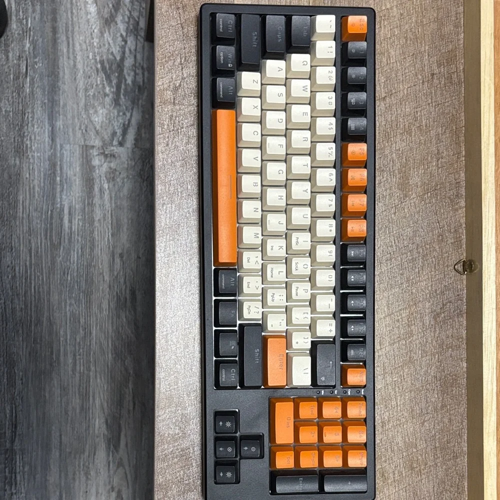Black and Orange Mechanical Keyboard